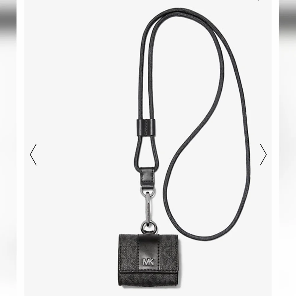 🆕️BNIB MICHAEL KORS HUDSON CASE FOR APPLE AIRPOD PRO IN BLACK